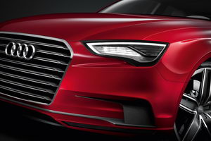 
Vue dtaille de la face avant de l'Audi A3 Concept.
 