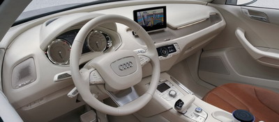 Photo du design intérieur du concept-car Audi Cross Coupé Quattro