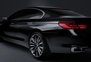 
La partie arrire de la BMW Concept Gran Coupe est trs russie.
 
