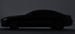
Vue de profil BMW Concept Gran Coupe. Une grande fluidit se dgage de ce profil.
 
