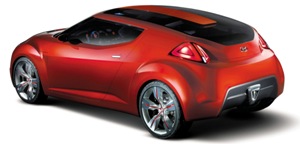 Photo du design extrieur du concept-car Veloster de Hyundai