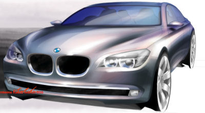 
Quelques dessins de la BMW Série 7 de 2009.
 