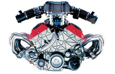 
Présentation du moteur de la Ferrari Enzo.
 