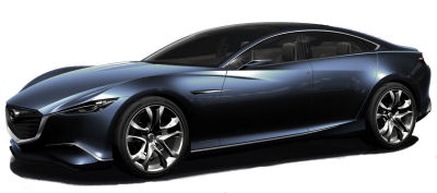 
Prsentation du design extrieur de la Mazda Shinari Concept (2010).
 